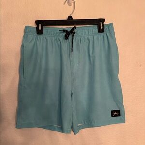 Rusty Board Shorts Men’s Size 32 – Light Blue Swim Trunks